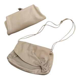 Vintage leather bag bundle gray